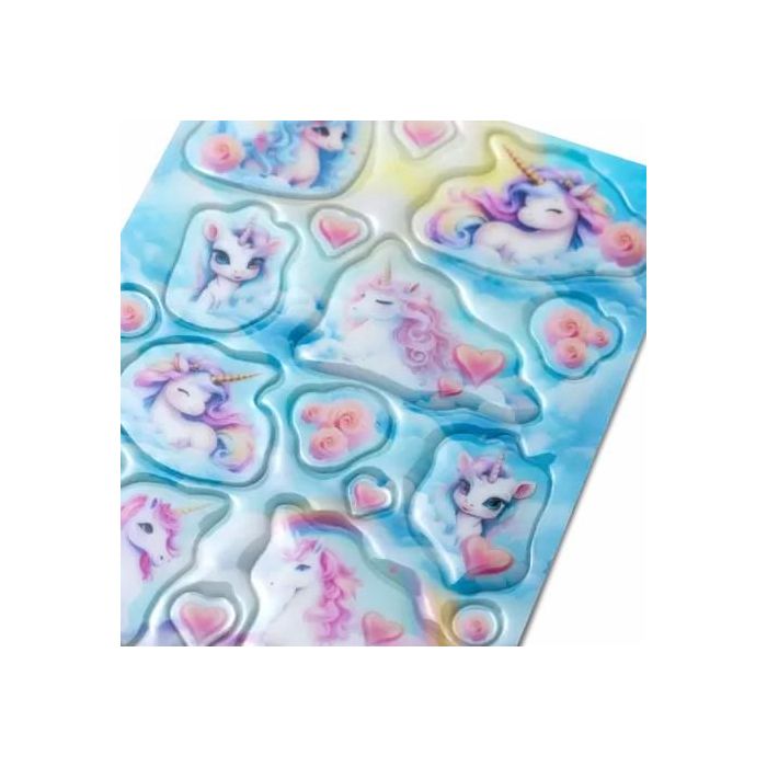 HERMA Sticker MAGIC HAPPY UNICORN TRANSPUFFY 1