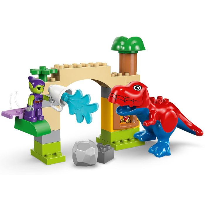 LEGO 10463 DUPLO Marvel Dinosaurio Spidey Rex vs Duende Verde - Set de Construcción con Figuras para Niños +2 Años