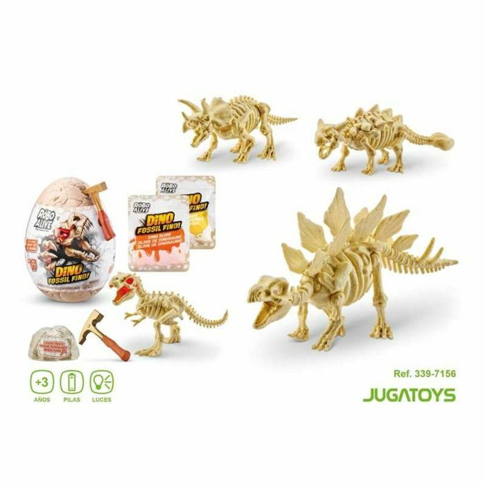 Zuru ZUR4894680020078 - Juego de Excavación ROBO ALIVE Dino Fossil Find - 4 Dinosaurios para Ensamblar, Roca y Limo, Fósiles 10 Zuru ZUR4894680020078 - Juego de Excavación ROBO ALIVE Dino Fossil Find - 4 Dinosaurios para Ensamblar, Roca y Limo, Fósiles 10