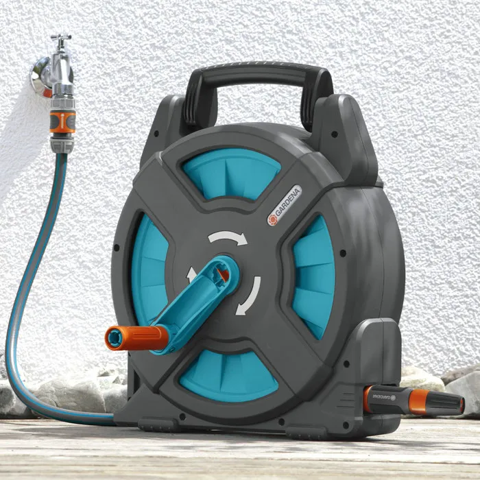 Gardena Compact15 Classic Enrollador de Manguera Portátil con Manguera de 15m 1