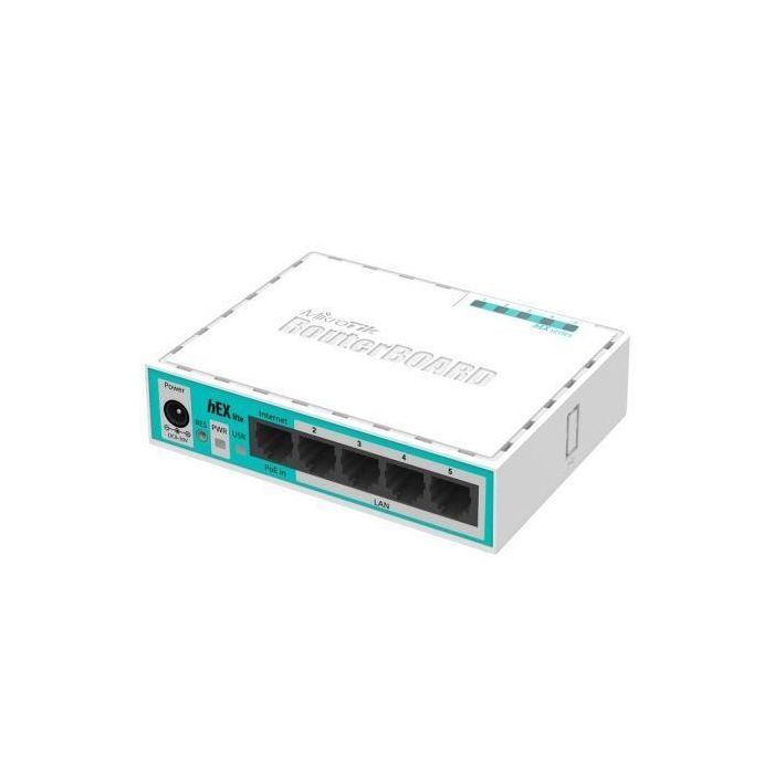 Mikrotik Router Hex Lite RB750R2 5 Puertos Ethernet 10/100 Mbps PoE RouterOS L4