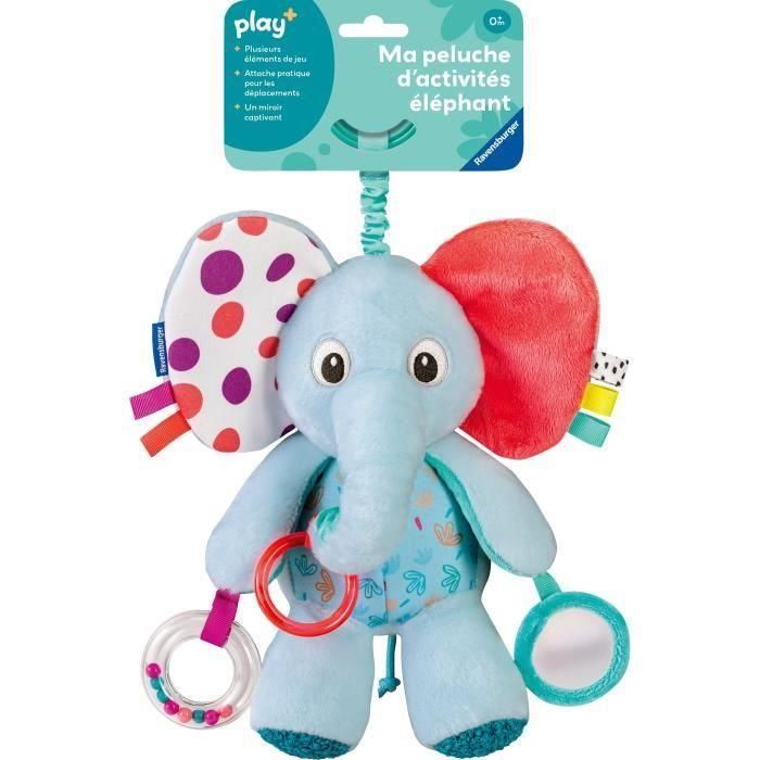 Ravensburger -PLAY + - Peluche de actividad Mi elefante - Desde el nacimiento - Versión francesa - 34005 2 Ravensburger -PLAY + - Peluche de actividad Mi elefante - Desde el nacimiento - Versión francesa - 34005 2