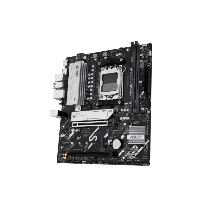 ASUS 90MB1LV0-M0EAY0 Placa Base PRIME B850M-K AM5 para AMD Ryzen 7000/8000/9000, 2xDDR5 128GB, HDMI, DP, M.2, mATX 4