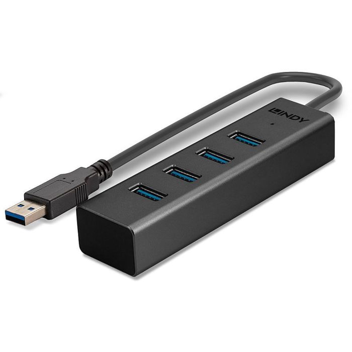 Lindy Hub USB 3.0 de 4 Puertos SuperSpeed 5Gbps 4 Lindy Hub USB 3.0 de 4 Puertos SuperSpeed 5Gbps 4