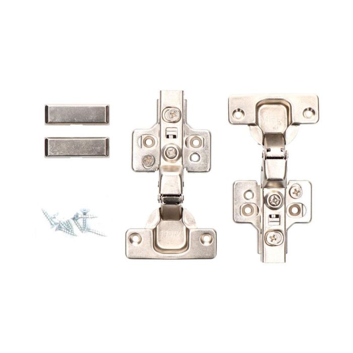 Edm BC05 Bisagra de cazoleta acodada 35mm con sistema soft-close, base de triple regulación y acabado zincado Edm BC05 Bisagra de cazoleta acodada 35mm con sistema soft-close, base de triple regulación y acabado zincado