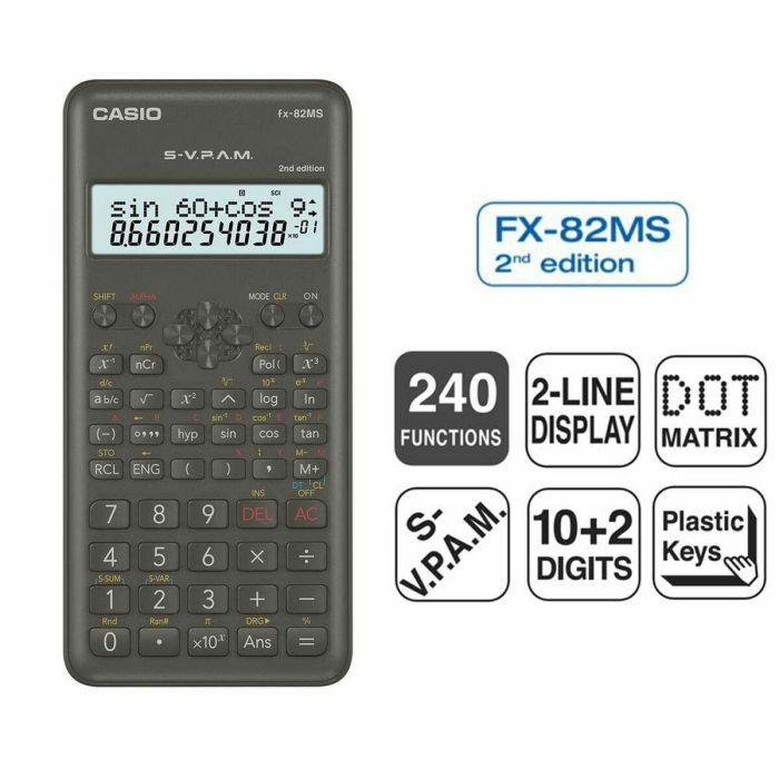 Calculadora Científica Casio FX-82MS-2 1