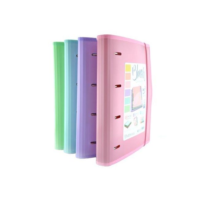 Carpebloc Office Box A4+ Blush 4An. Mixtas, 100Hj. Cierre De Goma 10 Separadores Surtido (4 Col.) (Set de 8)