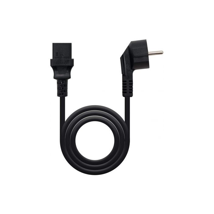 Cable Alimentación CPU - Monitor NANOCABLE 10.22.0102 Negro 1,5 m 1