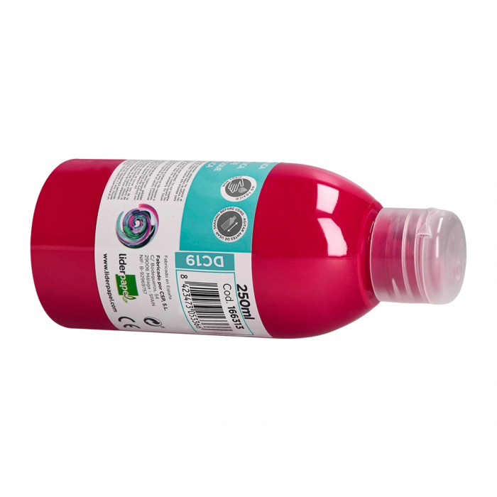 Liderpapel Pintura Acrílica Bote 250 ml Magenta Multisuperficie 5
