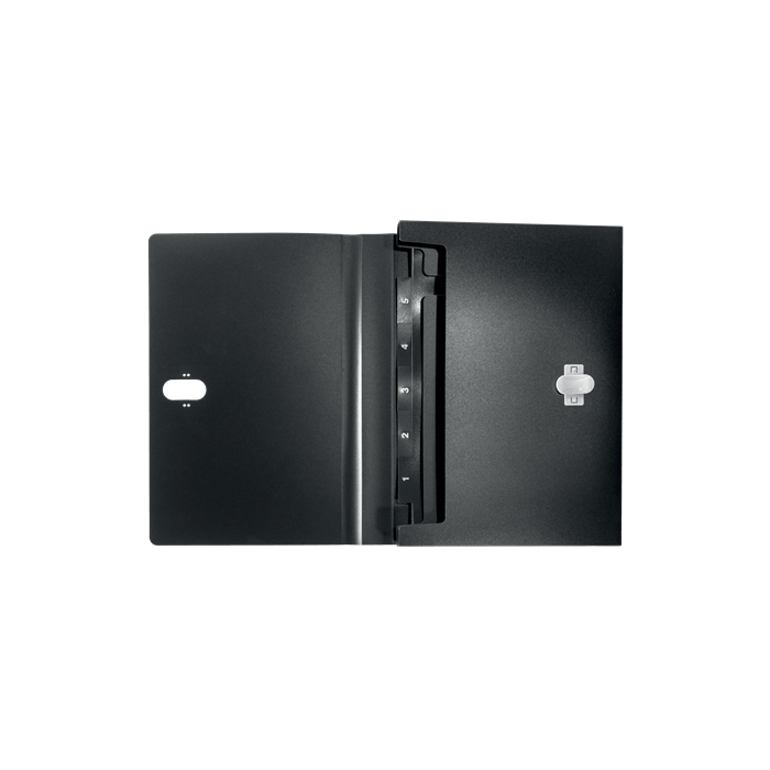 Leitz Carpeta Clasificadora Fuelle Polipropileno 5+1 Compartimentos DIN A4 Negro Reciclado 3