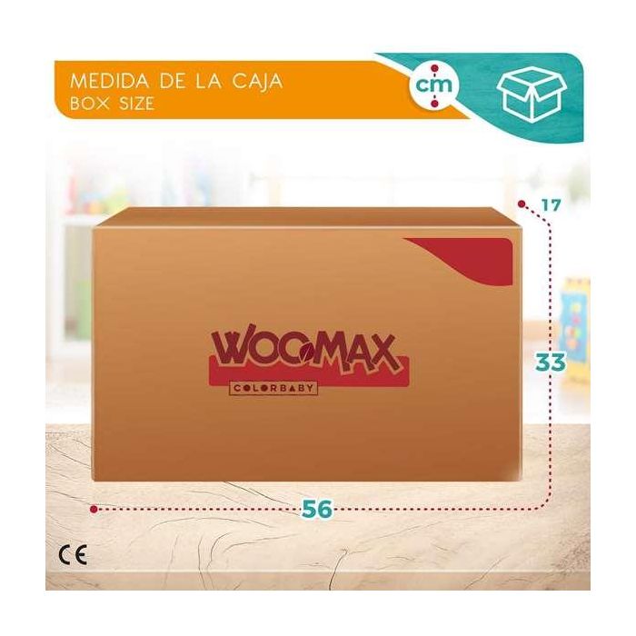 Moto correpasillos de madera vaca woomax 12" 85x37x53 cm 8