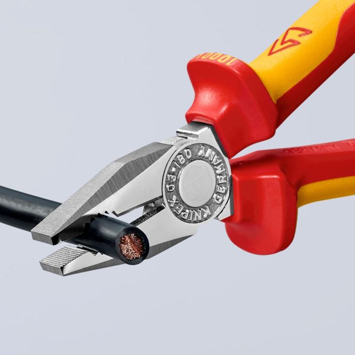 Knipex Alicates Universales 180x65x20 mm, Mangos Aislados, Cromado, Ref. 0306180s 5