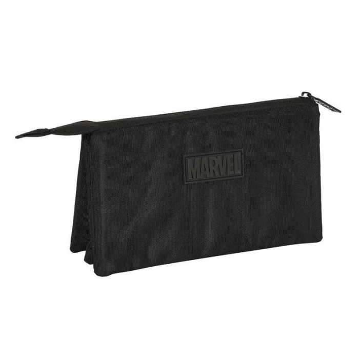 Portatodo Triple Capitán América Negro (22 x 12 x 3 cm) 7