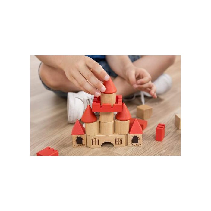 Miniland Juego de Construcción 100 Piezas, Madera Ecológica 3