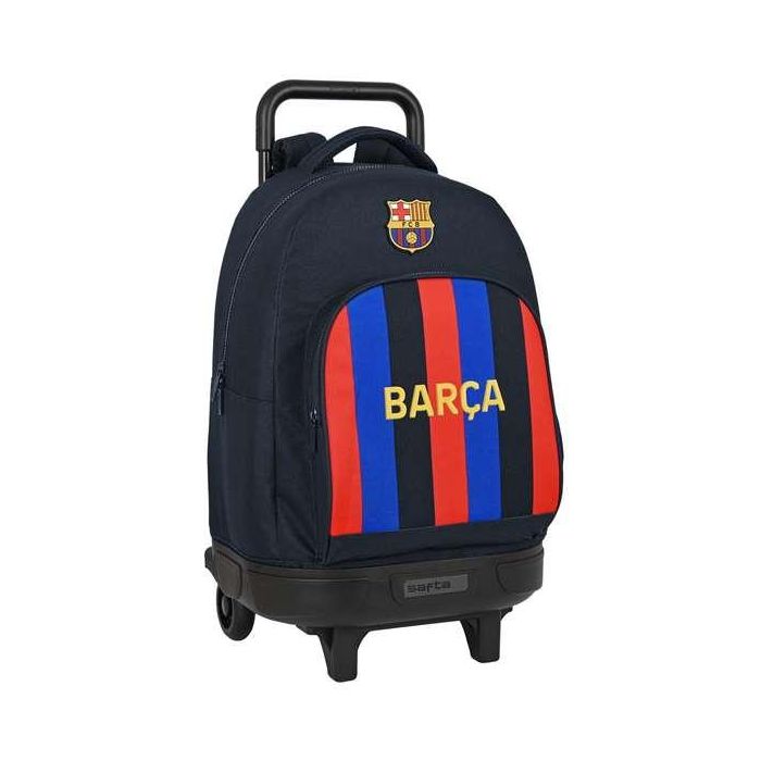 Mochila Escolar con Ruedas F.C. Barcelona Granate Azul marino 33 X 45 X 22 cm 1