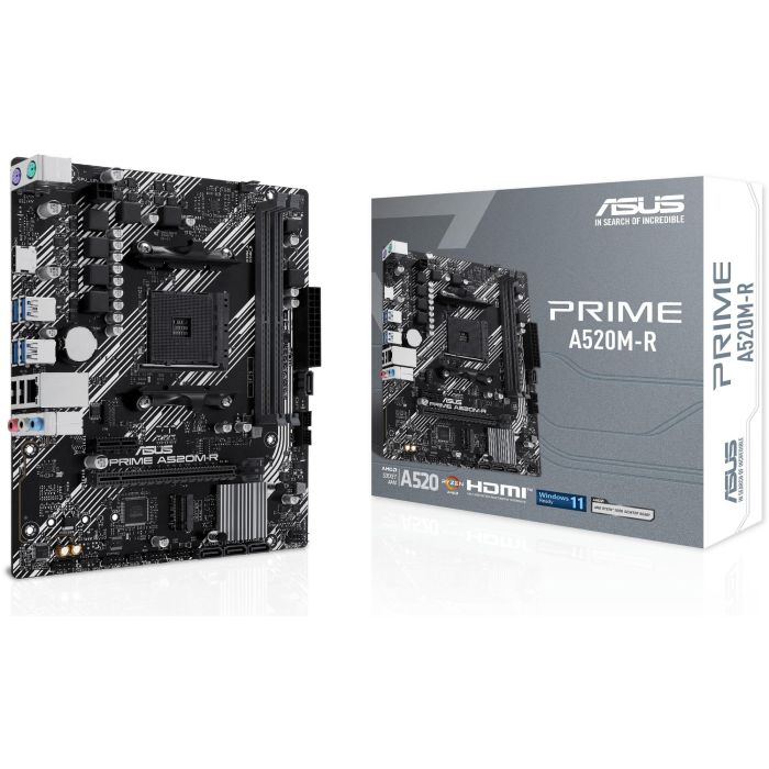Asus 90MB1H60-M0EAY0 Placa Base Prime A520M-R Socket AM4 AMD Ryzen 3000/4000/5000 Series Micro ATX DDR4 M.2 HDMI USB 5Gbps 0 Asus 90MB1H60-M0EAY0 Placa Base Prime A520M-R Socket AM4 AMD Ryzen 3000/4000/5000 Series Micro ATX DDR4 M.2 HDMI USB 5Gbps 0