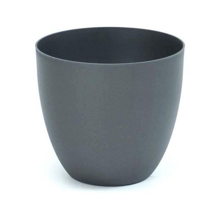 Maceta de inyección cuenco ø38cm color antracita Maceta de inyección cuenco ø38cm color antracita