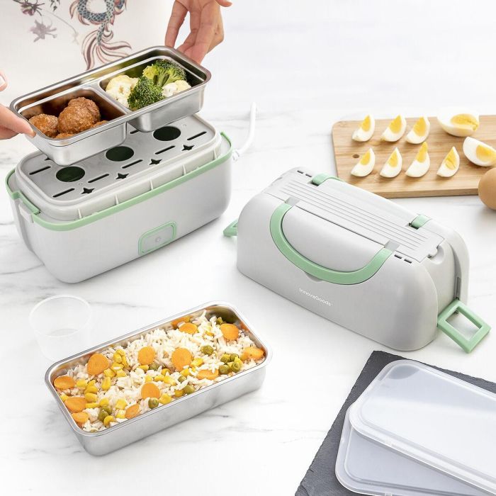 Fiambrera Eléctrica de Vapor 3 en 1 con Recetas Beneam InnovaGoods 10 Fiambrera Eléctrica de Vapor 3 en 1 con Recetas Beneam InnovaGoods 10