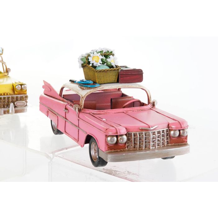 DKD Home Decor Vehículo Decoración Vintage Azul Verde Menta 10.5 x 9.5 x 25.8 cm (4 Unidades) 1