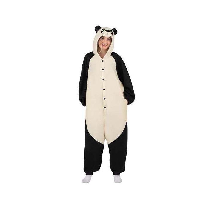 Disfraz oso panda adult big (kigurumi con capucha y cola) 1 Disfraz oso panda adult big (kigurumi con capucha y cola) 1