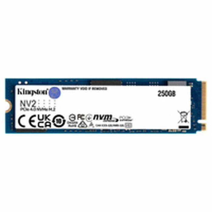 Kingston Technology Hard Disk - SSD NV2 - 250GB - M.2 2280 PCIE 4.0 NVME - Azul