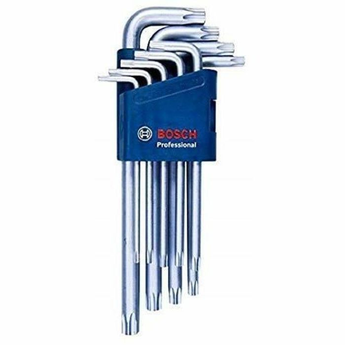 Bosch Professional BOS1691720277224 Juego de 9 Llaves Macho para Tornillos Torx