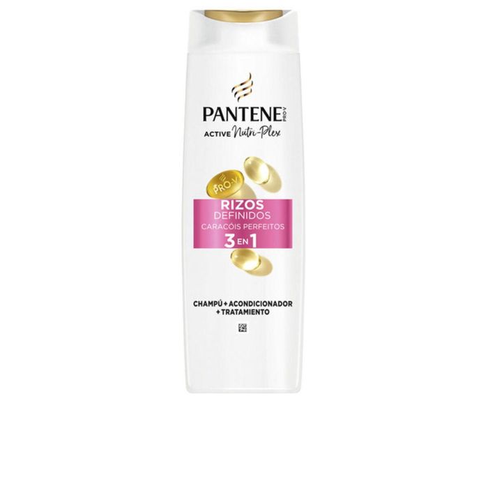 Pantene Rizos Definidos Champú 3en1 Acondicionador y Tratamiento para Cabello Rizado 500 ml
