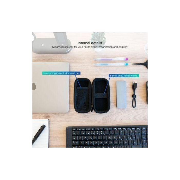 Tooq Funda para Disco Duro HDD/M2, Color Negro - Protección y Transporte Seguro 1 Tooq Funda para Disco Duro HDD/M2, Color Negro - Protección y Transporte Seguro 1