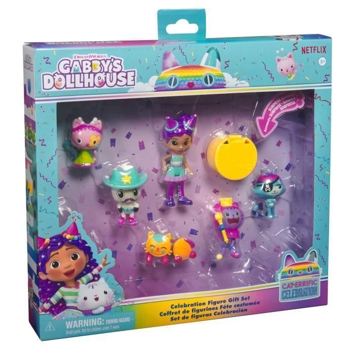 CAJA DE FIGURAS DE CELEBRACIÓN DE LUJO DE SPIN MASTER Gabby y la Casa Mágica 3 CAJA DE FIGURAS DE CELEBRACIÓN DE LUJO DE SPIN MASTER Gabby y la Casa Mágica 3