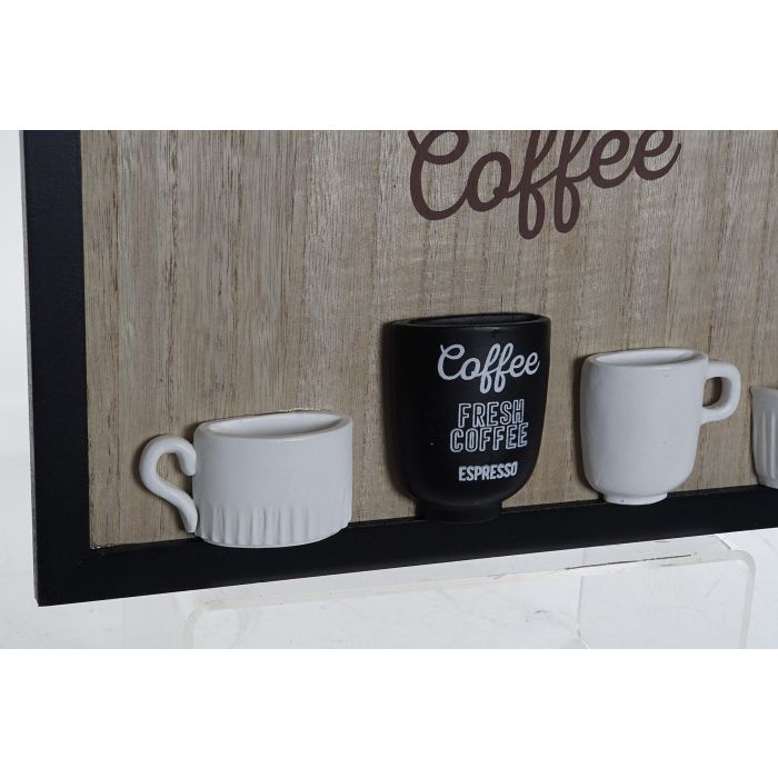 DKD Home Decor Perchero Pared Vintage, Madera y Resina MDF, Marrón Negro Marfil, Colección Cafe Life, 41x41x3 cm 2 DKD Home Decor Perchero Pared Vintage, Madera y Resina MDF, Marrón Negro Marfil, Colección Cafe Life, 41x41x3 cm 2