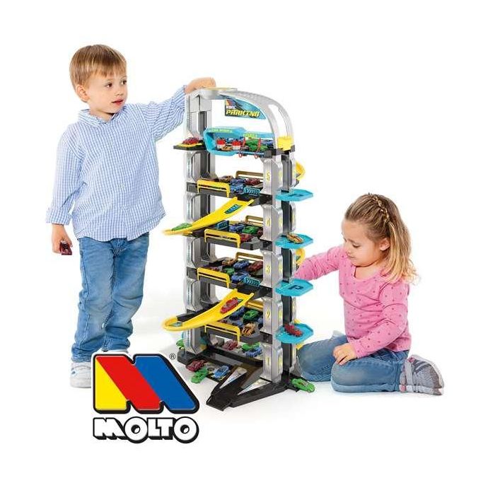 Molto Parking Future 6 plantas 152 cm, Pista de coches con helipuerto y elevador automático para niños 3+ años 7 Molto Parking Future 6 plantas 152 cm, Pista de coches con helipuerto y elevador automático para niños 3+ años 7