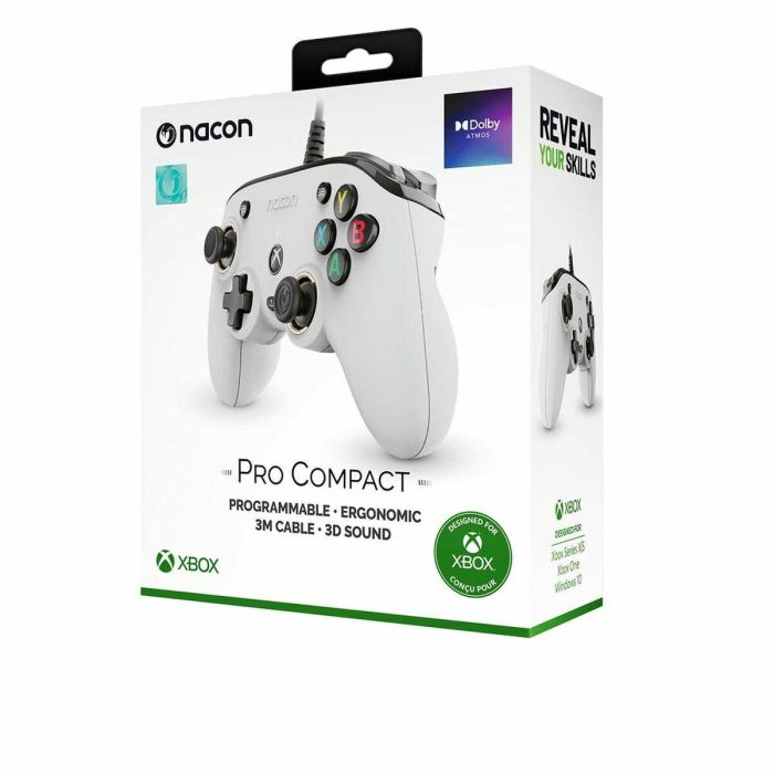Mando de consola de videojuegos Nacon XBXPROCOMPACTWHITE Mando de consola de videojuegos Nacon XBXPROCOMPACTWHITE