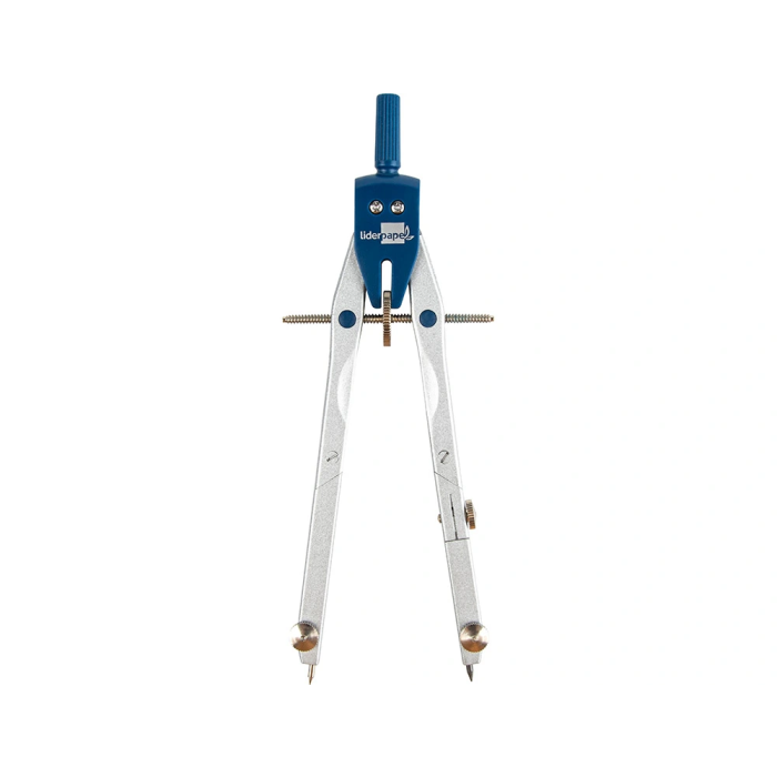 Liderpapel Compás Micrométrico BK-304 con Adaptador y Alargadera, Minas 2mm, Articulado, Longitud 17cm 2
