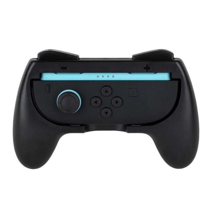 KONIX 3328170304320 Par de soportes para Joy-Con Nintendo Switch 2, forma clásica del mando, Negro 3