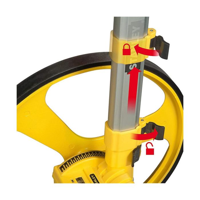 Stanley MW-40M 1-77-174 Topómetro Medidor de Distancia Rueda de 40m para Construcción y Topografía Amarillo/Gris 7