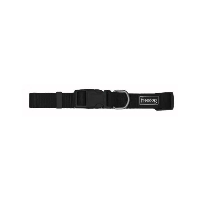 Freedog Collar de Nylon Basic Negro 20 mm 35-60 cm para Perro