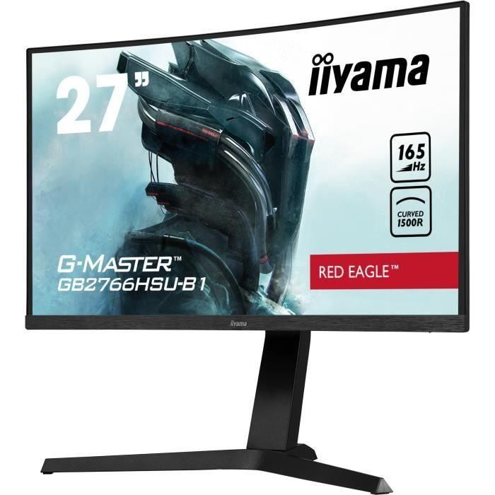 Iiyama Monitor Gaming GB2766HSU-B1 27" Full HD, 1920x1080, 1ms, 165Hz, AMD FreeSync Premium, HDMI, DisplayPort, USB, Altavoces 1