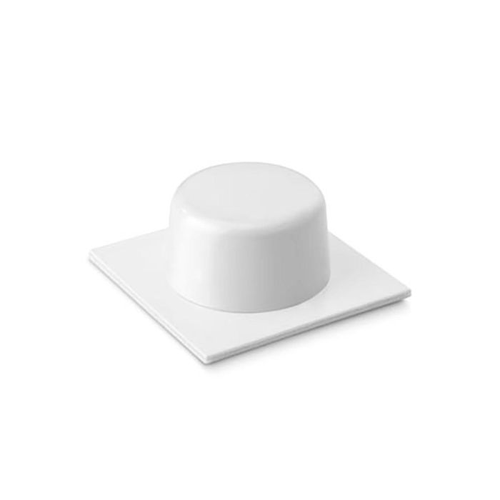 Inofix Tope adhesivo blanco para puertas, PVC con base metálica, blister 2 unid. 0 Inofix Tope adhesivo blanco para puertas, PVC con base metálica, blister 2 unid. 0