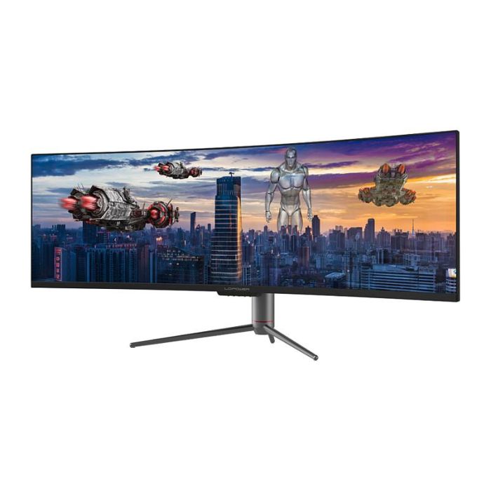 LC-Power LC-M49-DQHD-120-C-Q Monitor 49" UltraWide Quad HD QLED 120Hz VA+DP+HDMI Negro Curvo 1800R 2