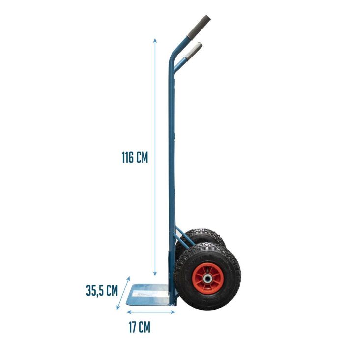 Carretilla Ferrestock Ruedas/Neumáticos Grip Acero 150 kg 2