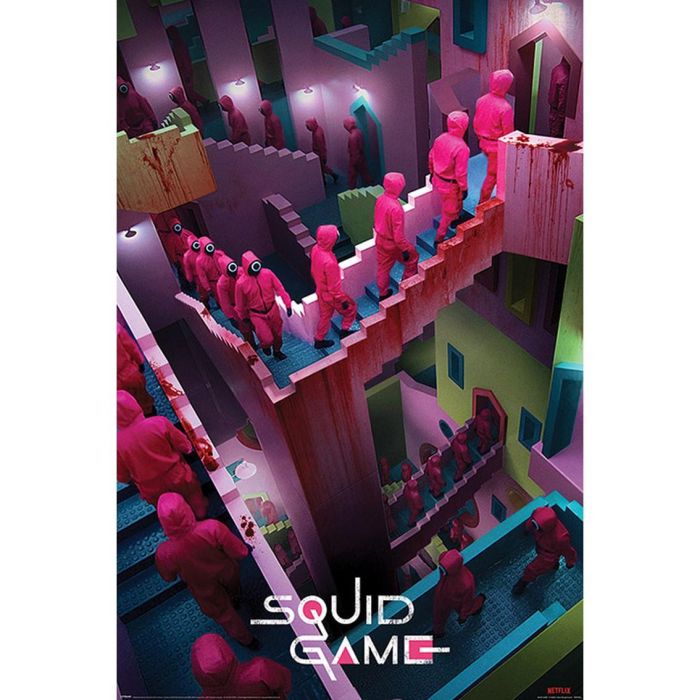 Poster Squid Game - Escaleras Icónicas, 91 x 61 cm