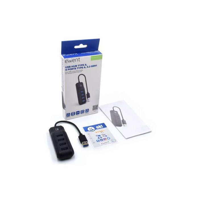Ewent EW1138 Hub USB 3.1 Gen1 4 Puertos, Compatible con USB 2.0 y 1.1, Negro 5 Ewent EW1138 Hub USB 3.1 Gen1 4 Puertos, Compatible con USB 2.0 y 1.1, Negro 5