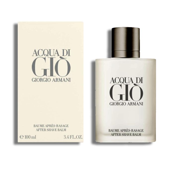 Giorgio Armani Acqua di Gio Pour Homme Bálsamo Aftershave 100ml – Fragancia Aromática Acuática con Bergamota y Notas Marinas