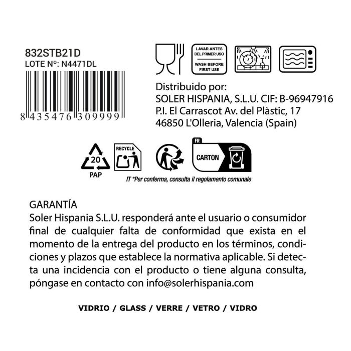 Copa "Sonella" 360Cc Azul (36 Unidades) 2