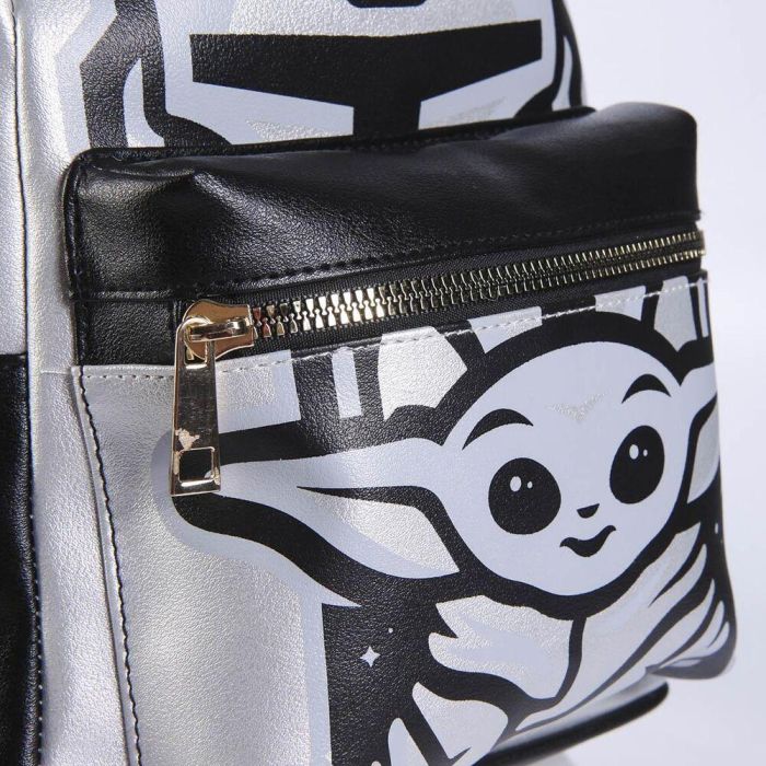 Mochila Casual The Mandalorian Plateado (22 x 27 x 12,5 cm) 2