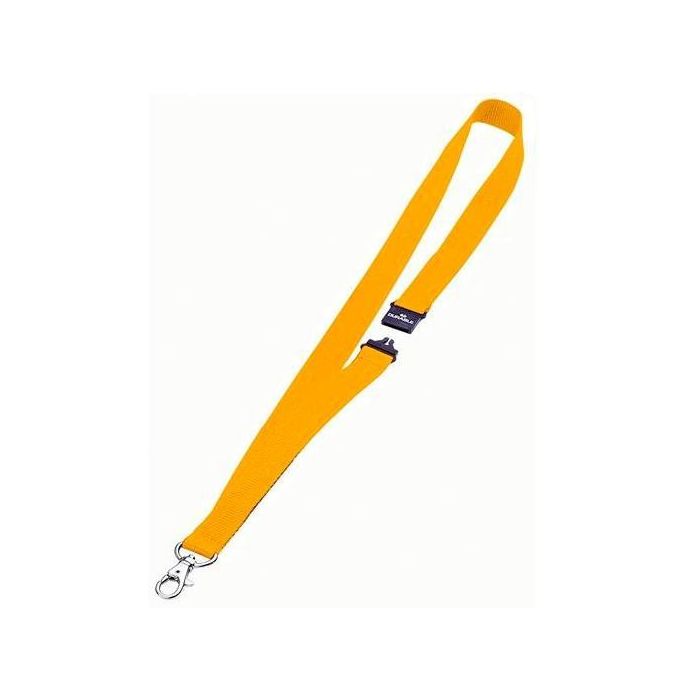 Durable Cinta Para Portanombres 44 cm X 20 mm Cierre De Seguridad Amarillo -10U-