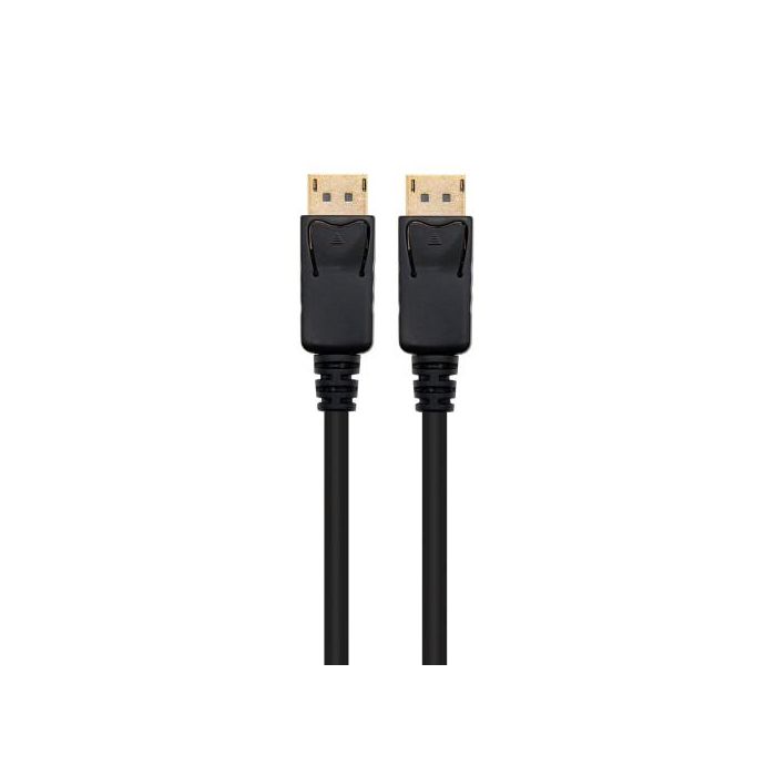 Ewent EC1411 Cable DisplayPort 1.2 2 m Negro - Conectores Chapados en Oro, Resolución WQXGA 2560x1600, 120 Hz