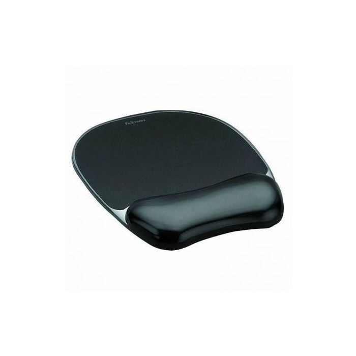 Fellowes Alfombrilla con reposamuñecas de gel negro Fellowes Alfombrilla con reposamuñecas de gel negro