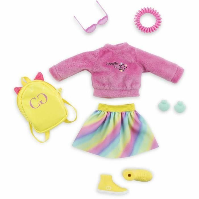 Corolle COR4062013610108 Accesorios para muñecas Vestidor neón, para muñeca maniquí 28 cm, incluye 7 accesorios, +4 años 3