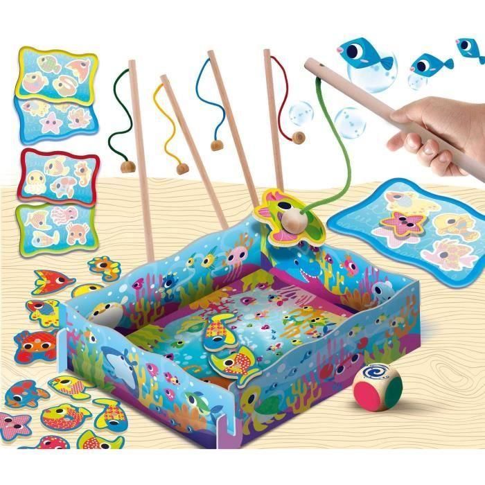Magnetic Fish Fun - juego de aprendizaje de madera - basado en el método Montessori - LISCIANI 1 Magnetic Fish Fun - juego de aprendizaje de madera - basado en el método Montessori - LISCIANI 1